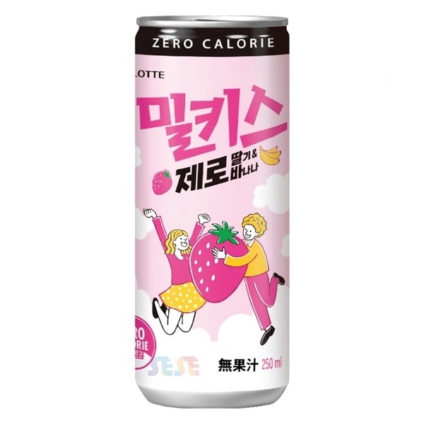 ﾐﾙｷｽ ZERO ｲﾁｺﾞ＆ﾊﾞﾅﾅ 230ml